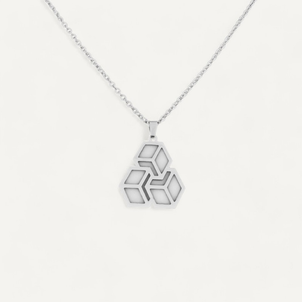Luminous Geometric Pendant Necklace