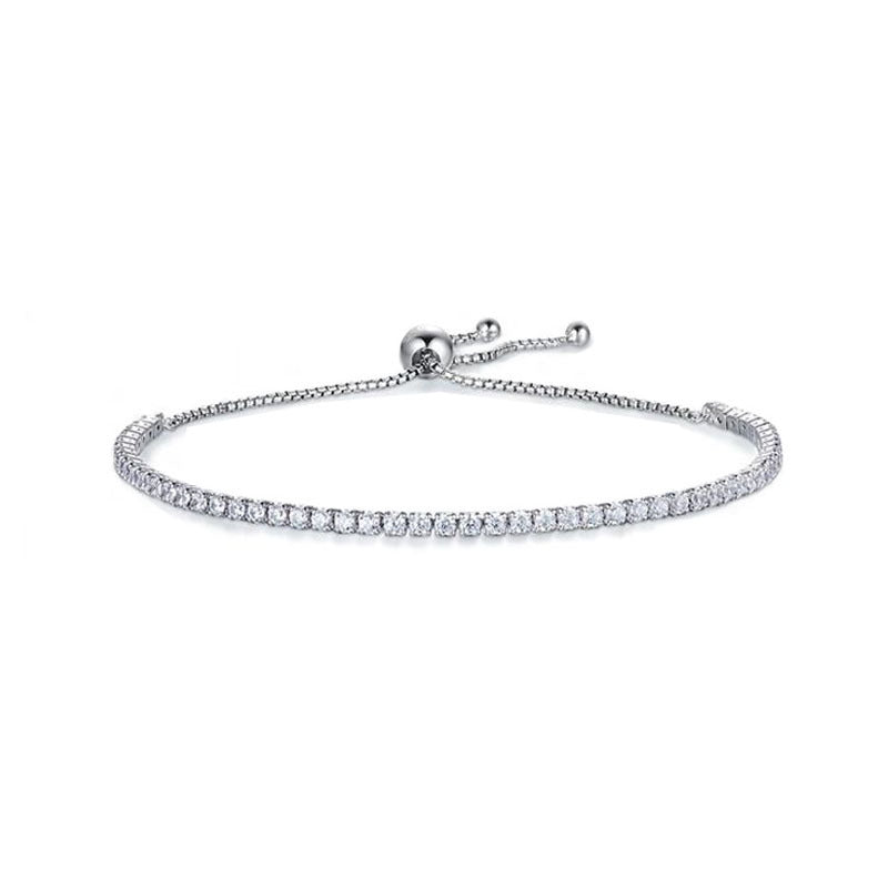 Pulsera de tenis Élan con diamantes y moissanitas