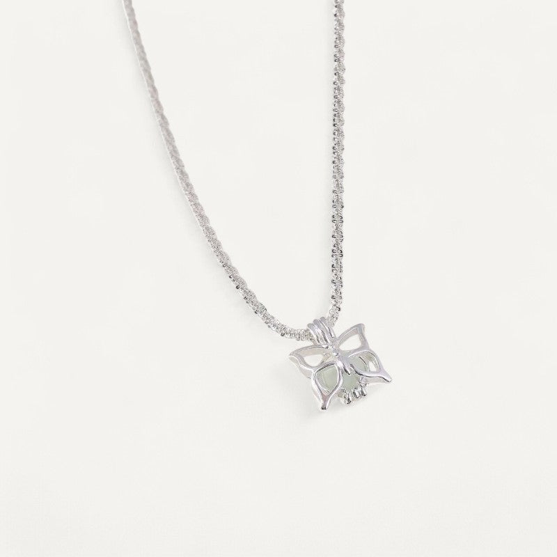 Luminous Little Butterfly Necklace