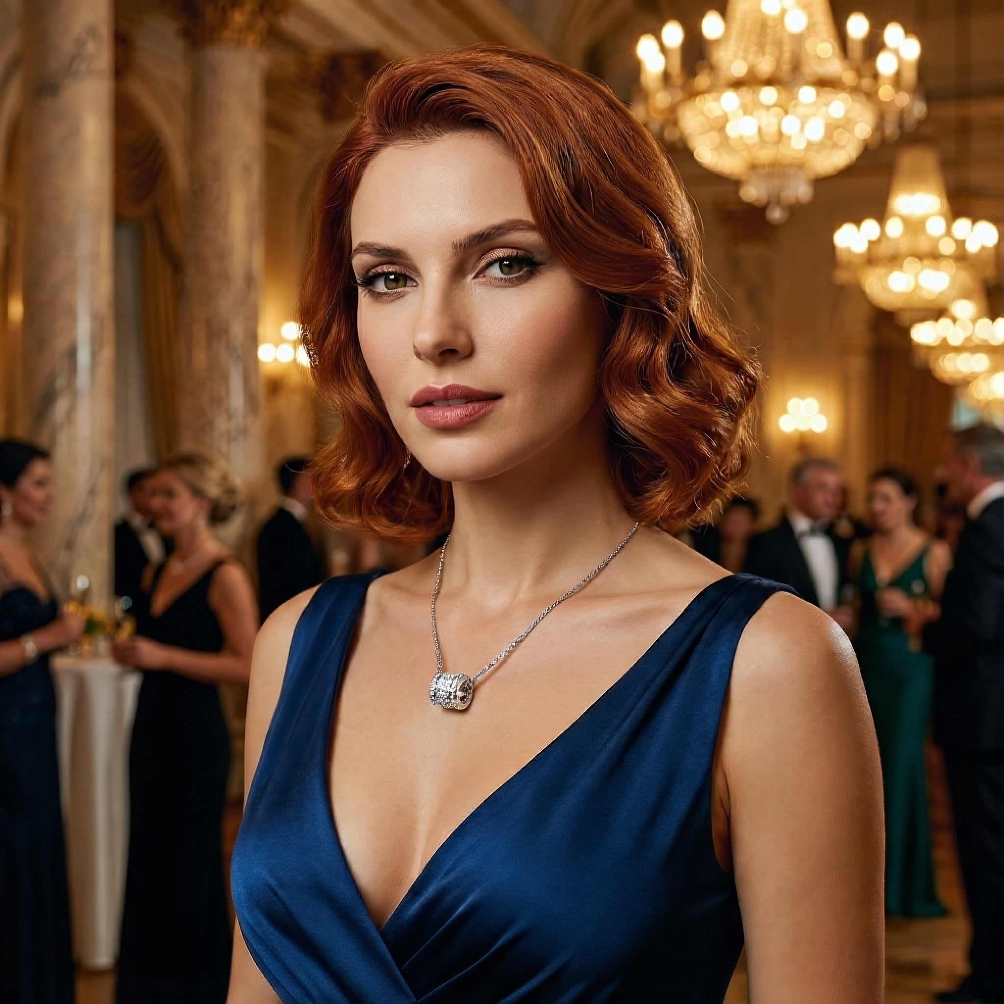 Collier Aurora en diamant et moissanite