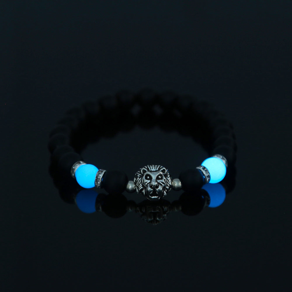 Pulsera luminosa con cabeza de león