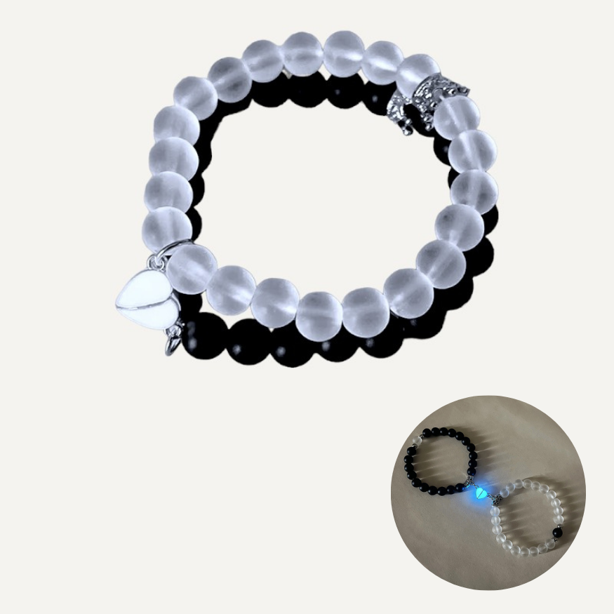 Bracelets décoratifs en forme de cœur lumineux