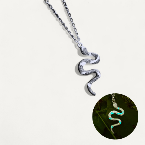 Luminous Snake-Shaped Necklace