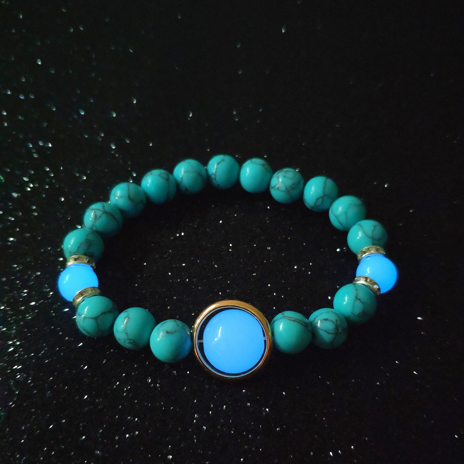 Pulsera de mármol luminosa