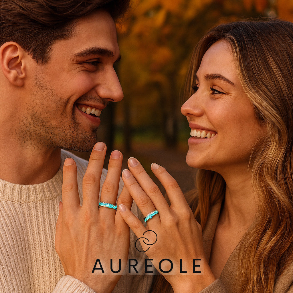 Luminous Aurora Rings