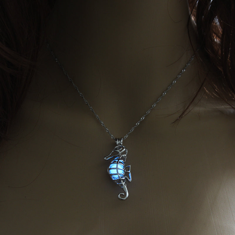 Luminous Seahorse Necklace