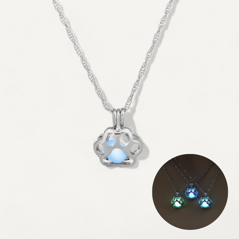 Luminous Cat Paw Necklace