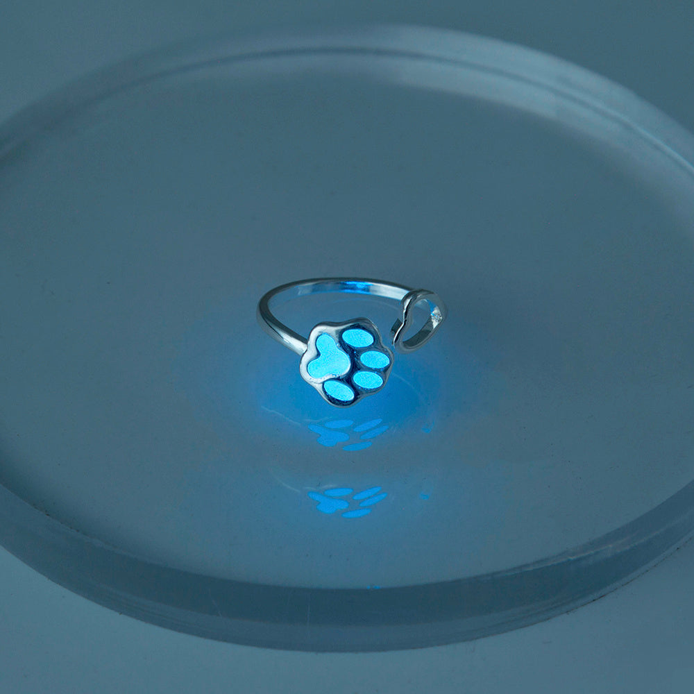 Luminous Dog Paw Ring