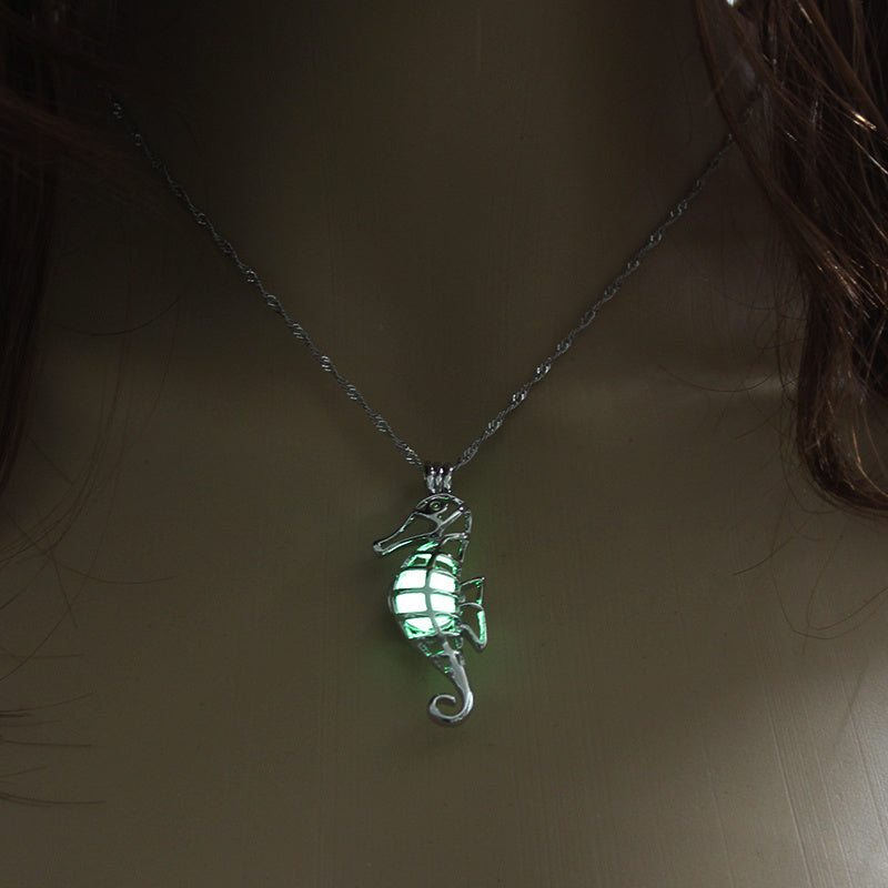 Luminous Seahorse Necklace