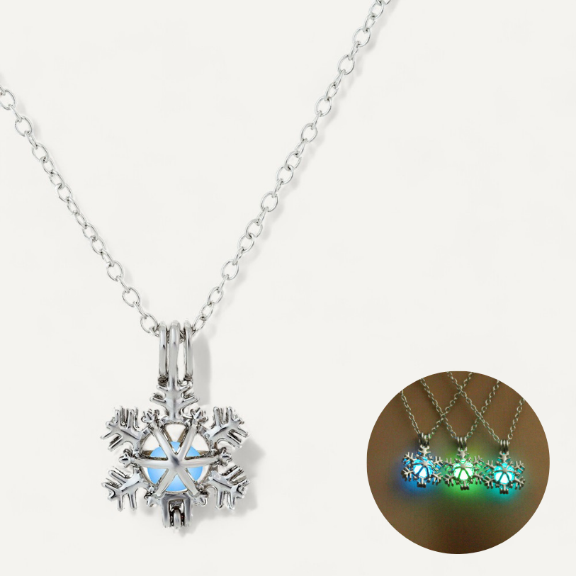 Collier flocon de neige lumineux