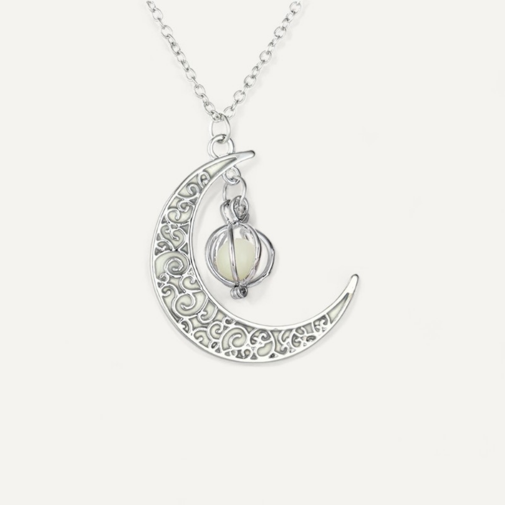 Collier de citrouille de lune lumineuse