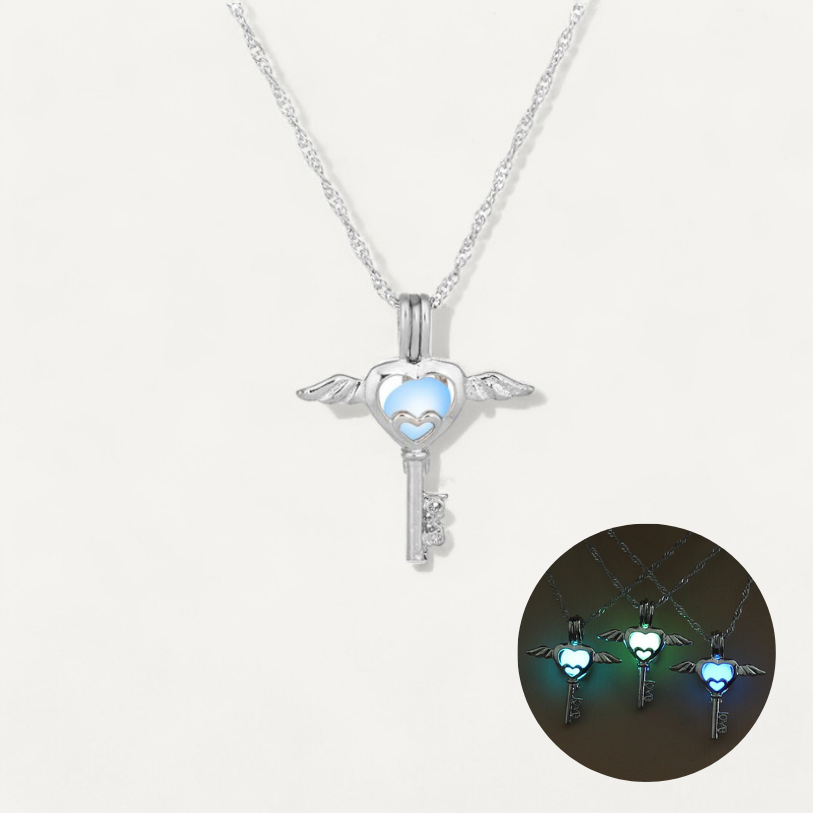 Luminous Angel Key Necklace