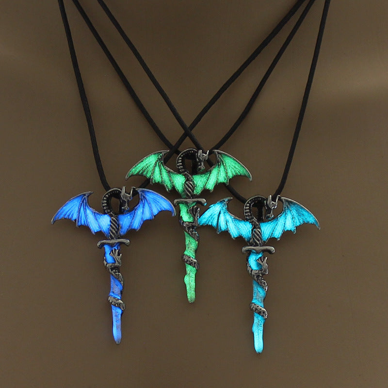 Luminous Pterosaur Necklace