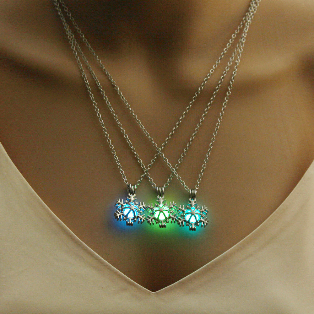 Luminous Snowflake Necklace