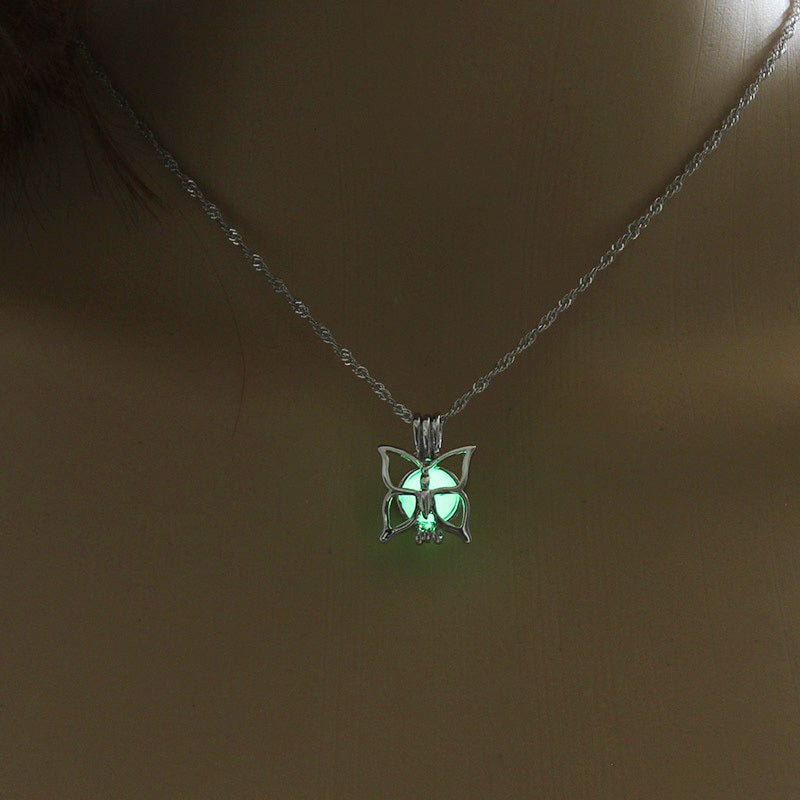 Luminous Little Butterfly Necklace