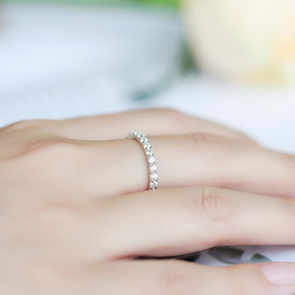 Moissanite Diamond Eternal Ring