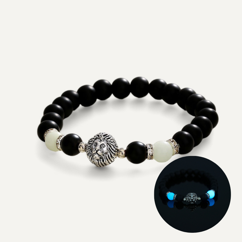 Pulsera luminosa con cabeza de león