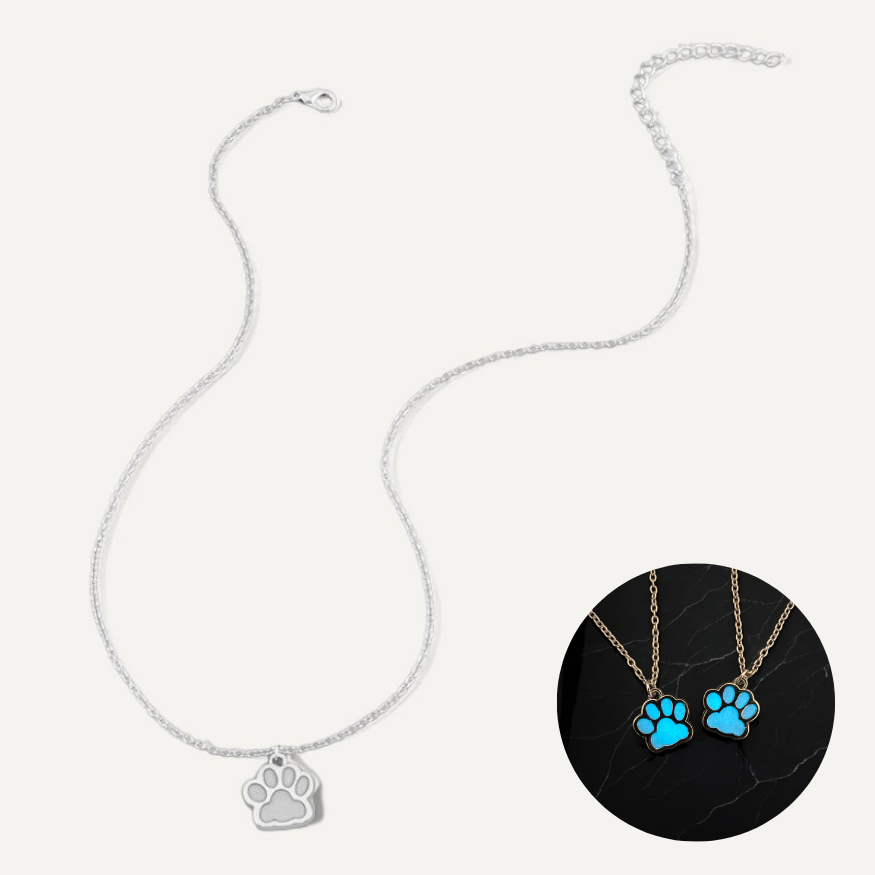 Luminous Dog Paw Necklace