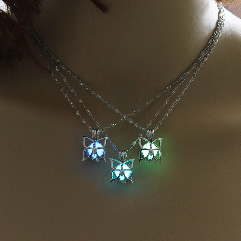 Luminous Little Butterfly Necklace