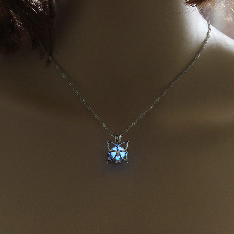 Luminous Little Butterfly Necklace