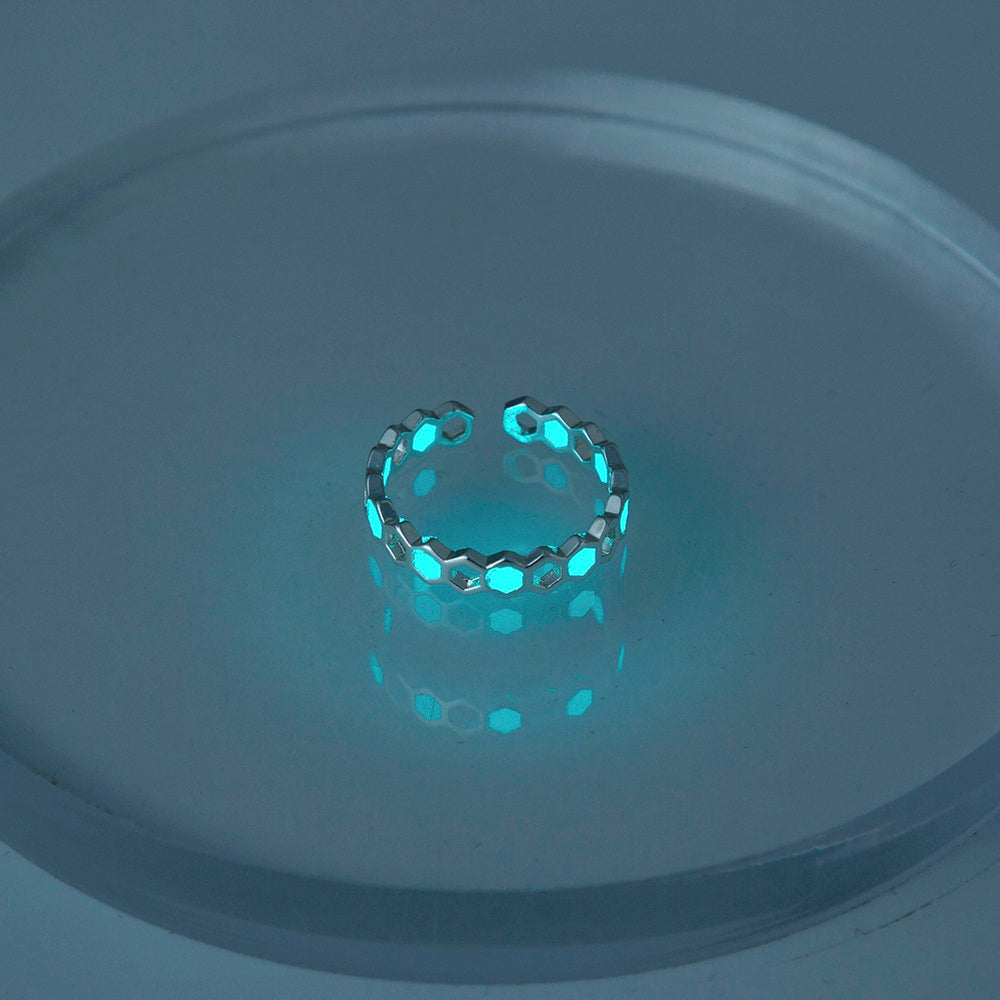 Luminous Honeycomb Ring