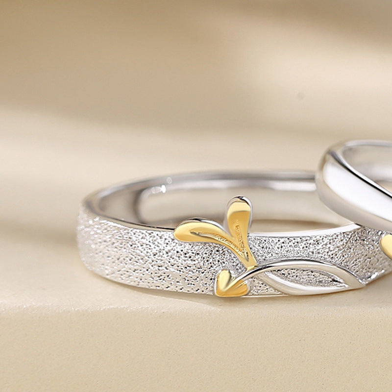 Golden Leaves Rings