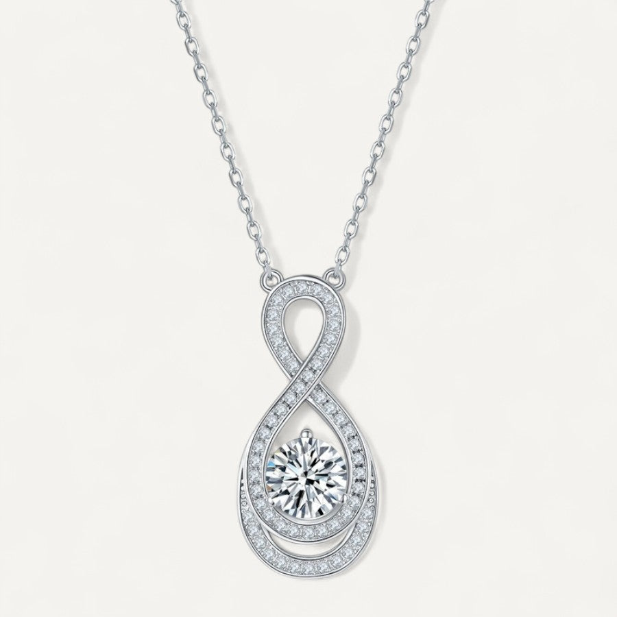 Moissanite Diamond Infinity Glow Necklace