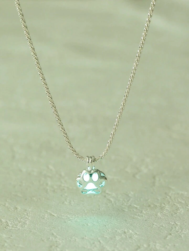 Collier lumineux en forme de patte de chat