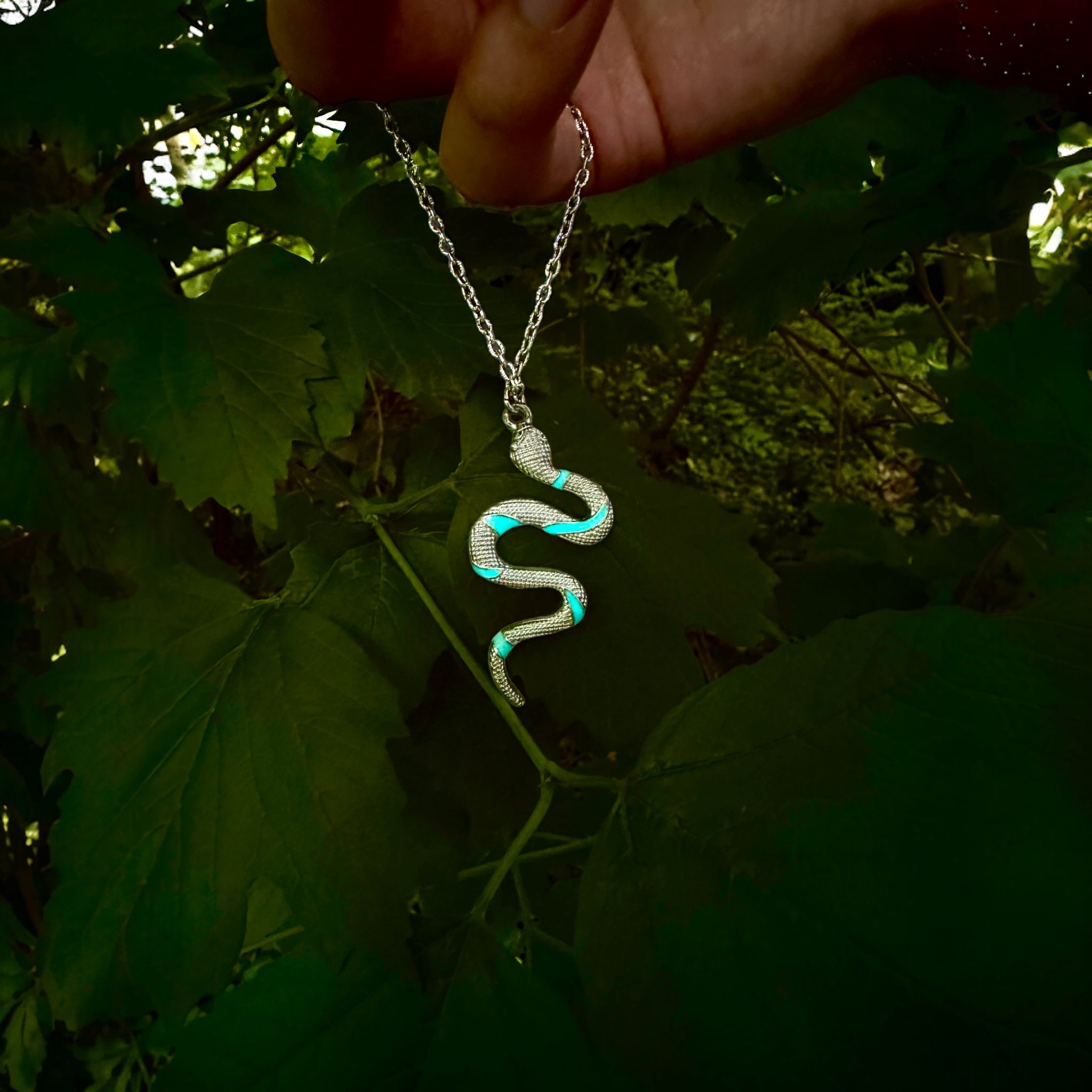 Luminous Snake-Shaped Necklace