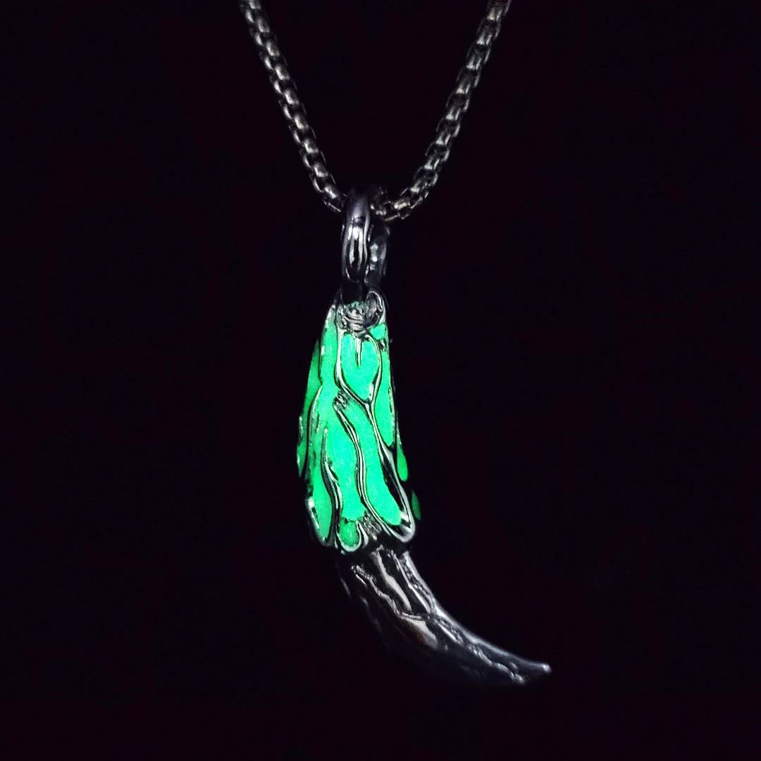 Luminous Wolf Tooth Necklace