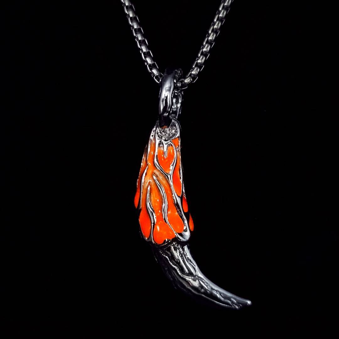 Luminous Wolf Tooth Necklace