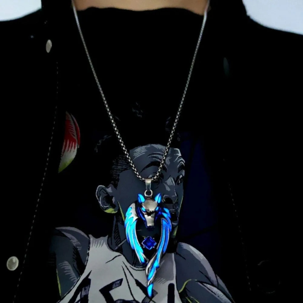 Luminous Wolf Necklace