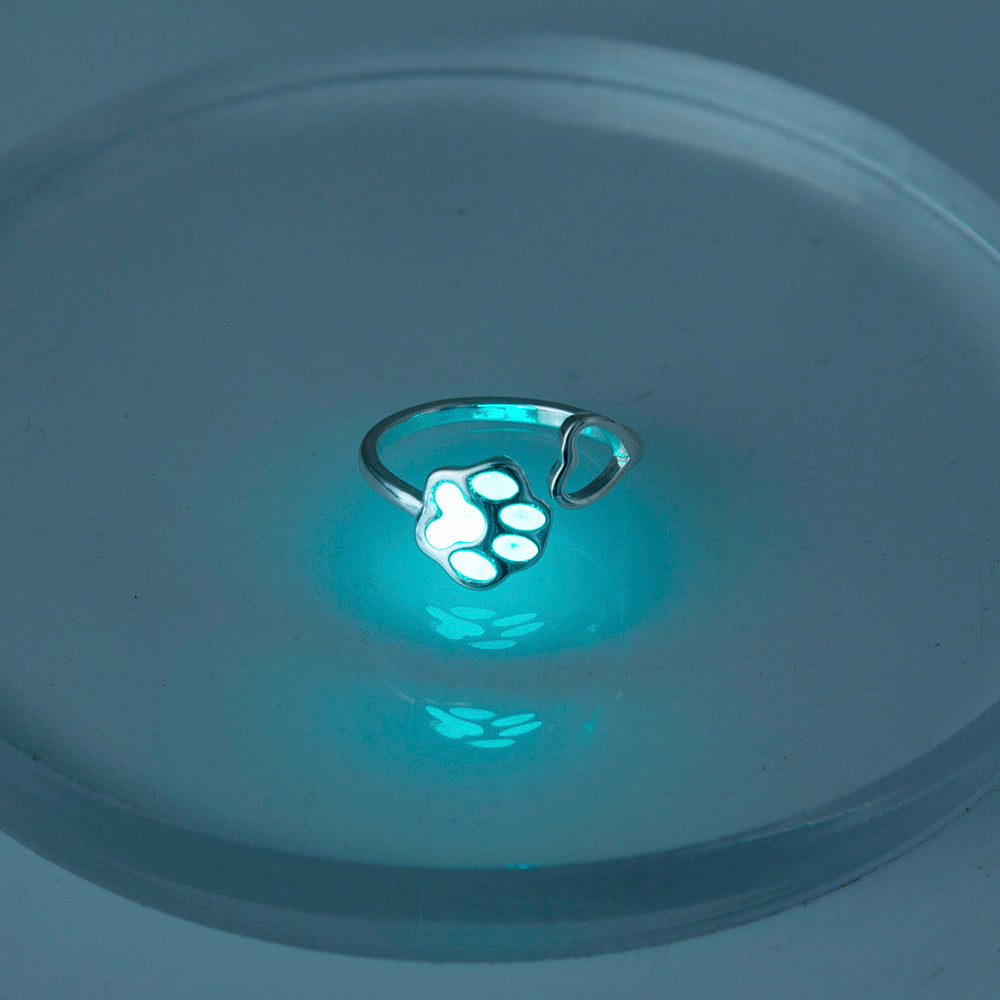 Luminous Dog Paw Ring