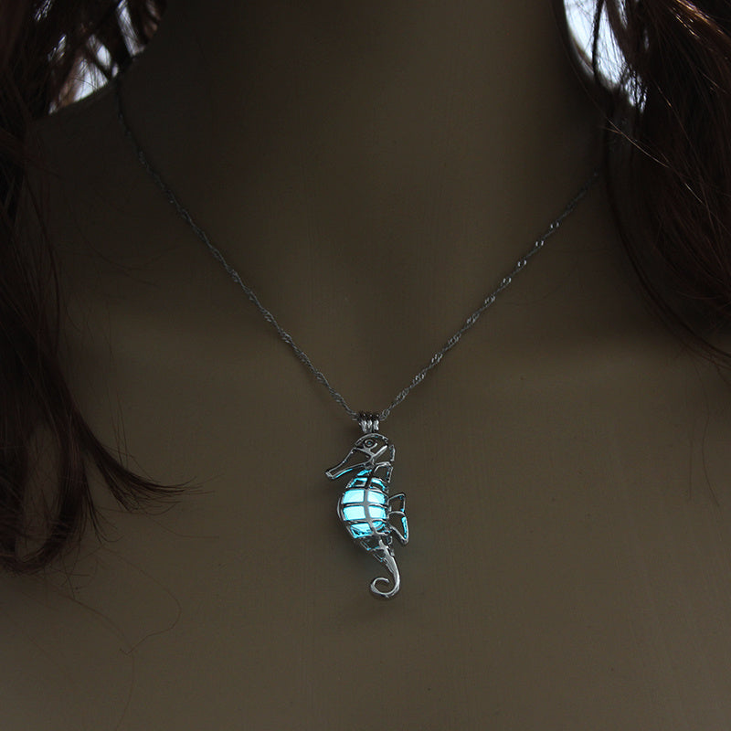 Luminous Seahorse Necklace