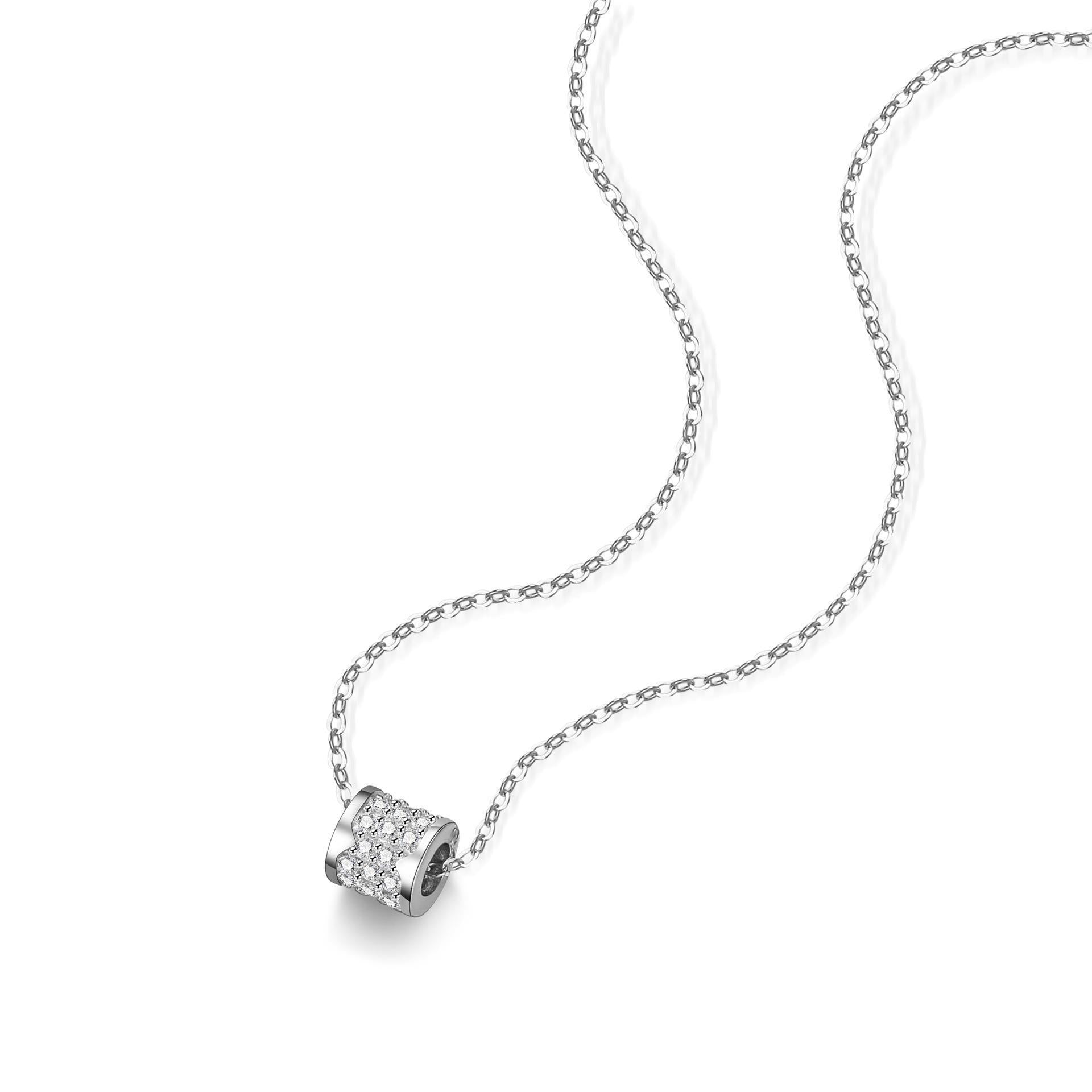 Moissanite Diamond Aurora Necklace