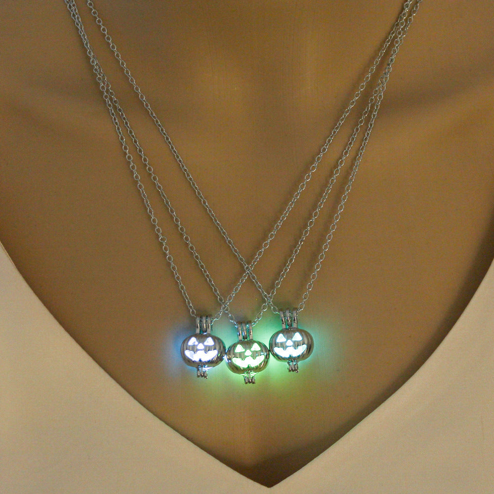 Collier Citrouille Lumineux