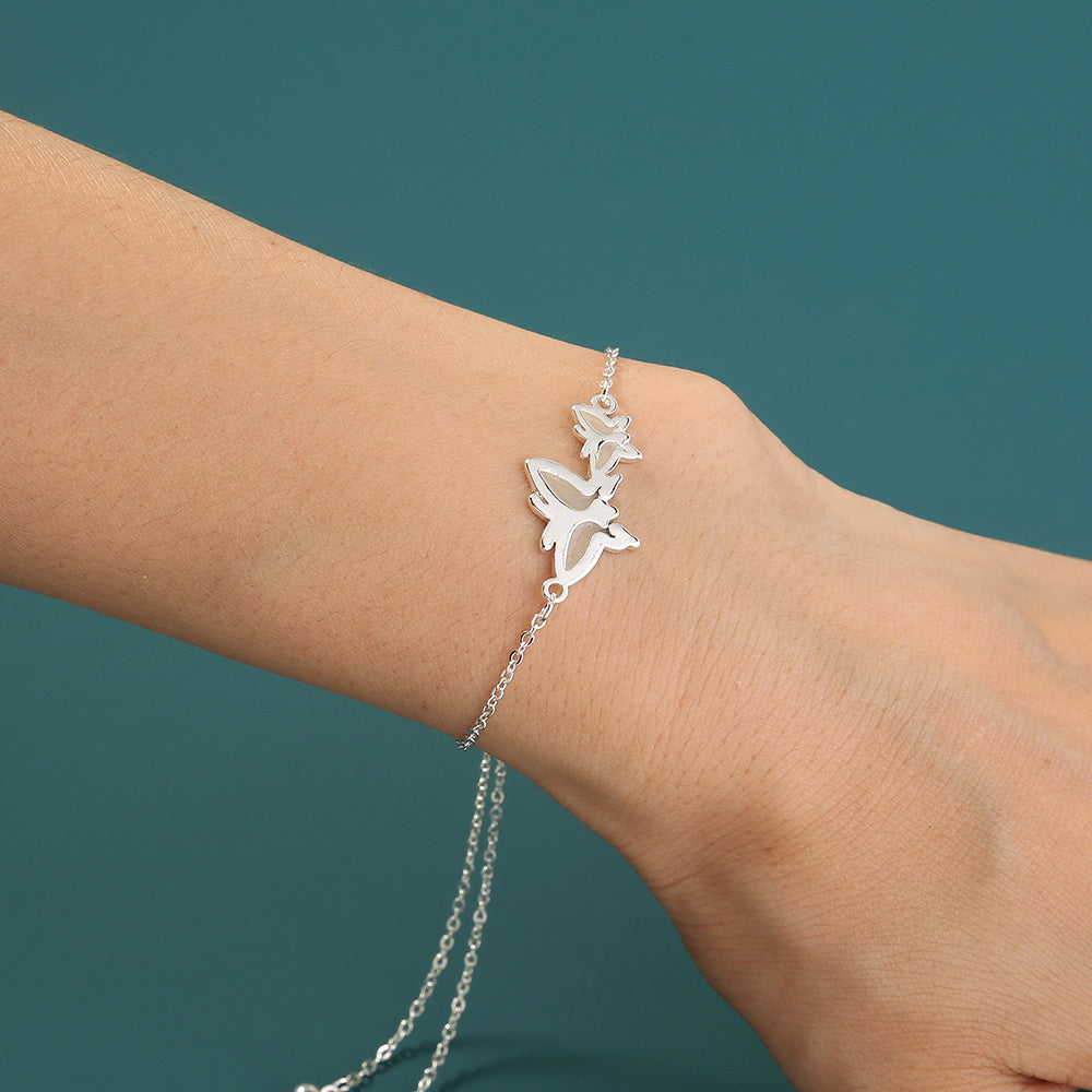 Luminous Twin Butterfly Bracelet