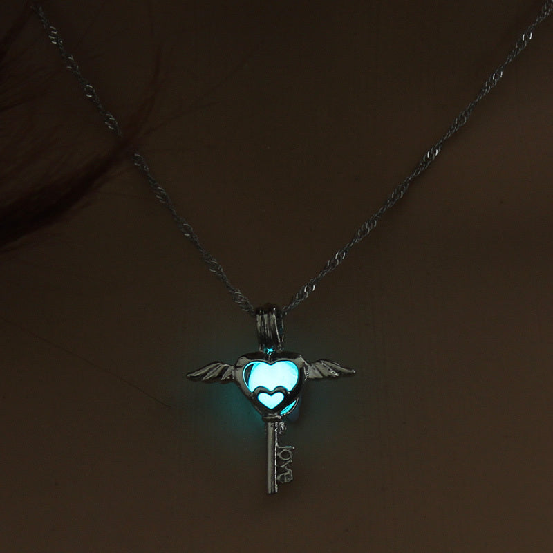 Luminous Angel Key Necklace